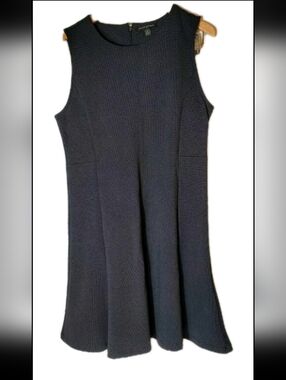 Banana Republic Women's Polkadot Sleeveless Dress Size Medium Navy Summer Beach